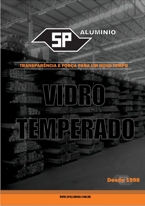 Capa do Catálogo de Perfis para Vidro Temperado